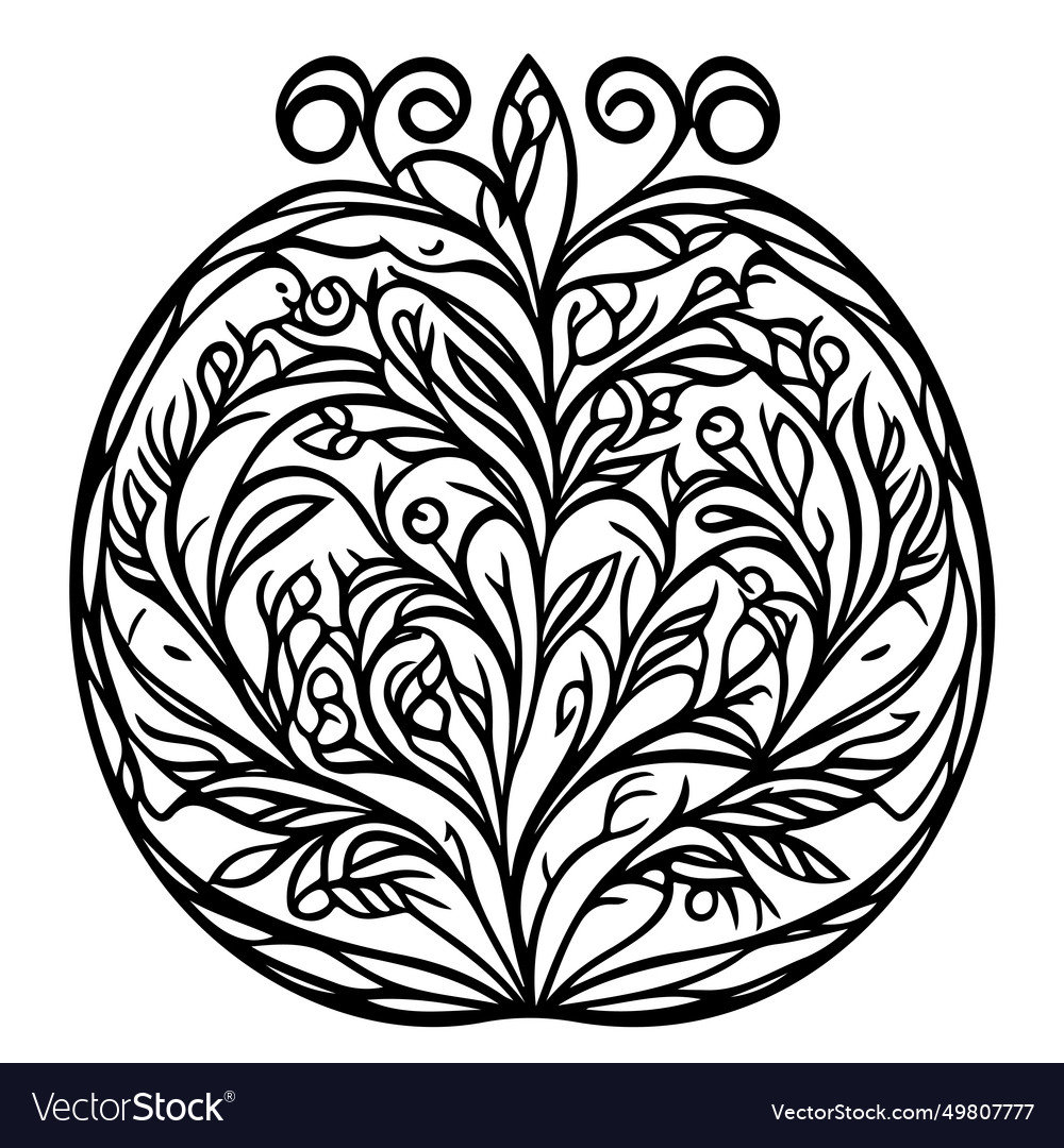 Batik pattern ornament design element