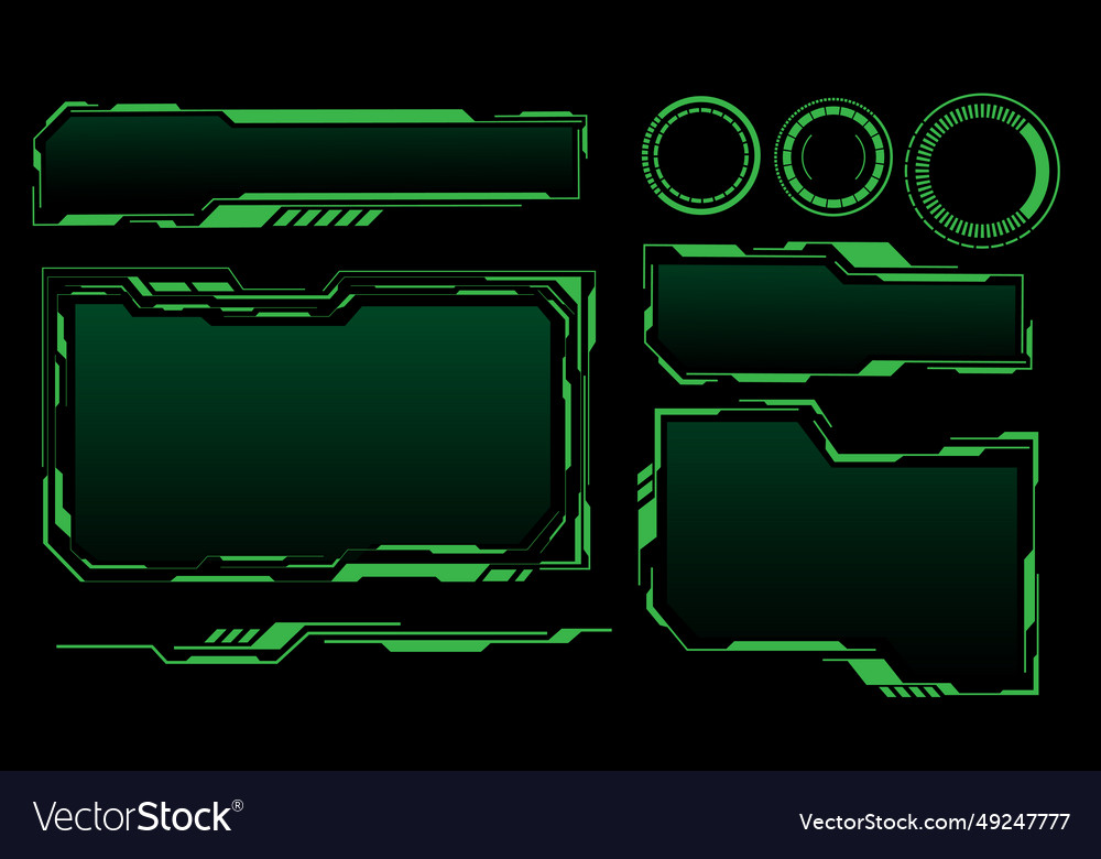 Futuristic HUD Interface Elements