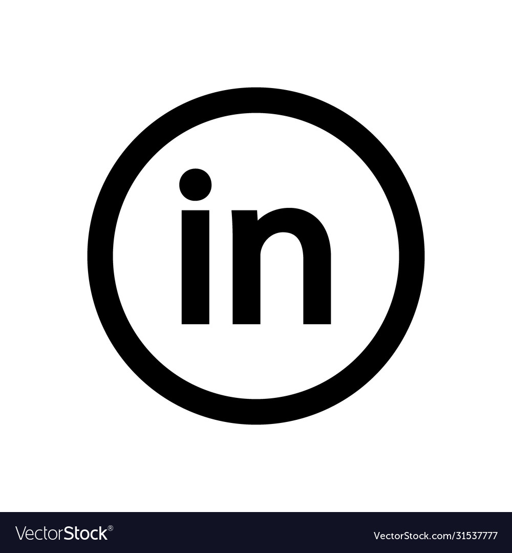 Linkedin logo vector top