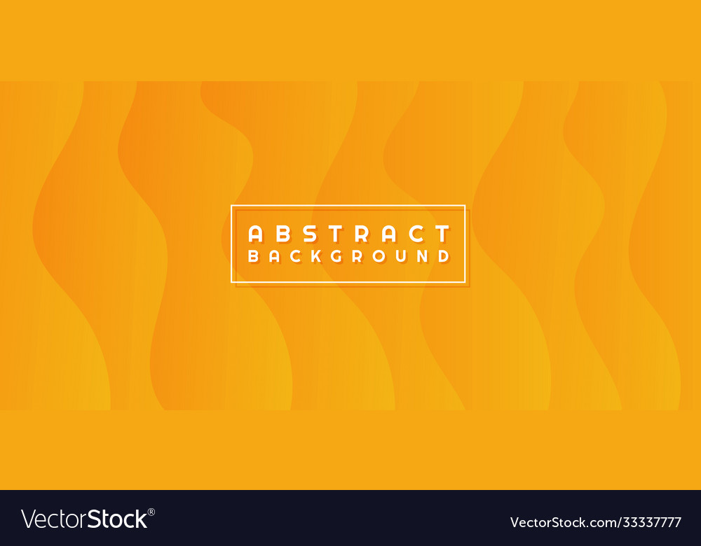 Overlap layer fluid wave shape design yellow vector image Overlap layer fluid wave shape design yellow