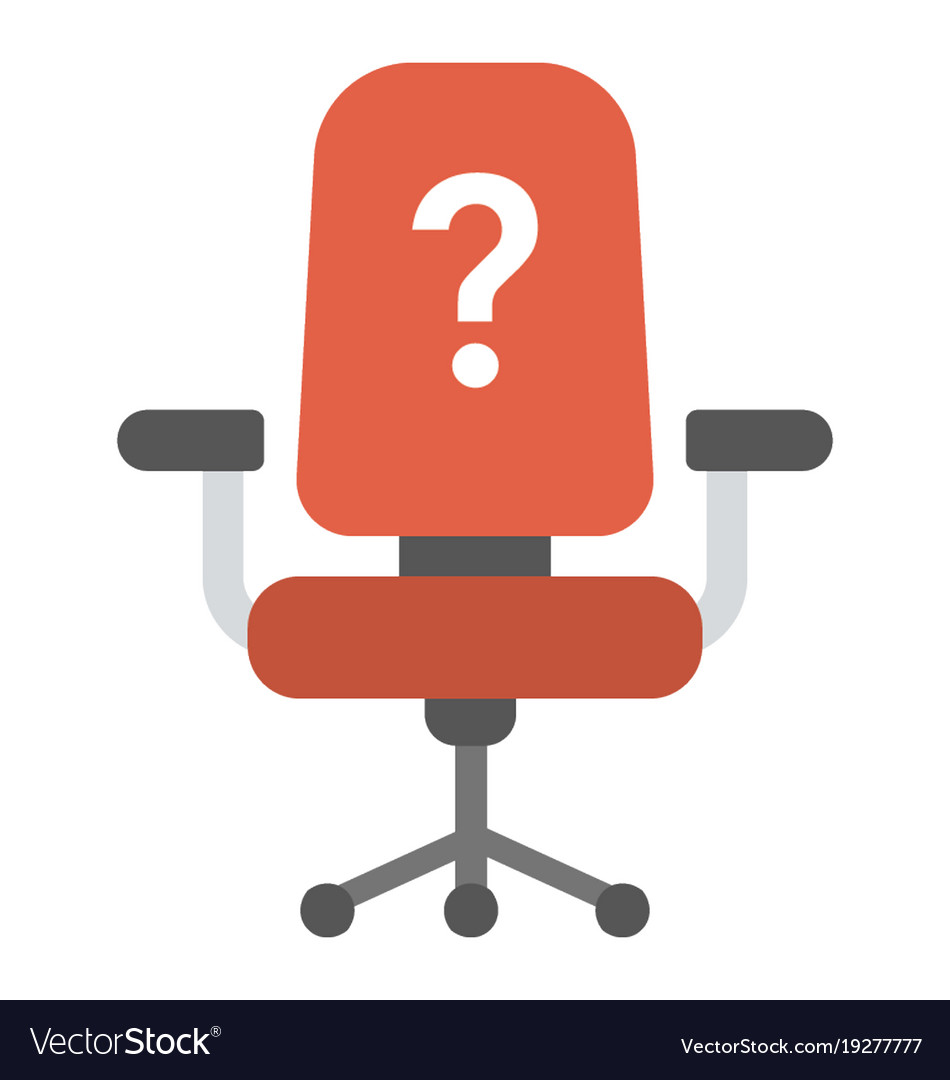 Vacant seat Royalty Free Vector Image VectorStock