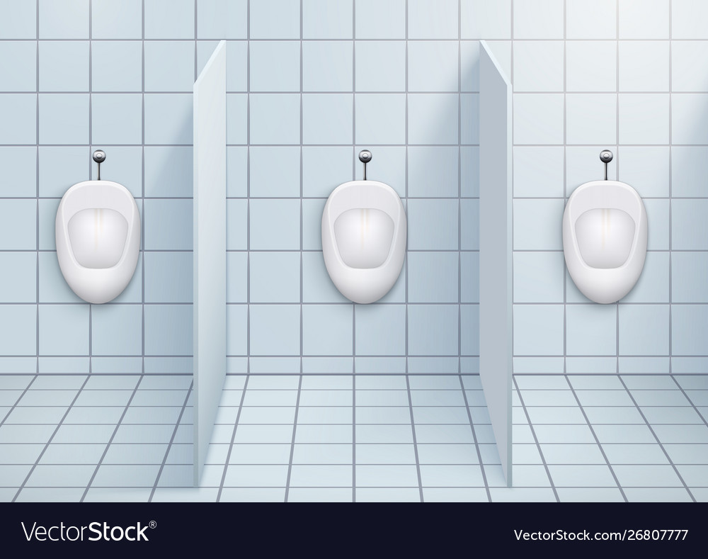 Wc Restroom With Urinals Royalty Free Vector Image