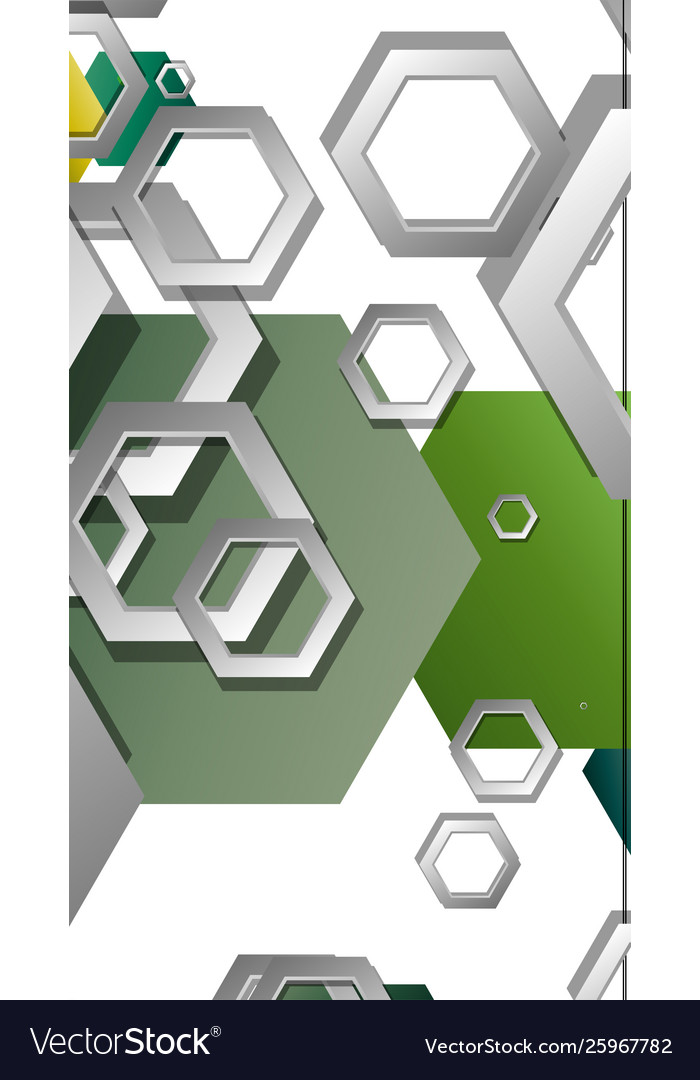 Abstract geometric background with hexagons