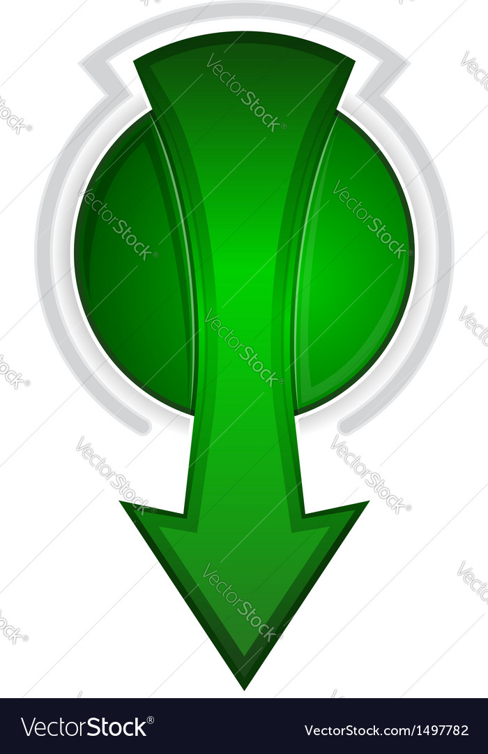 Abstract infographics design element with arrow