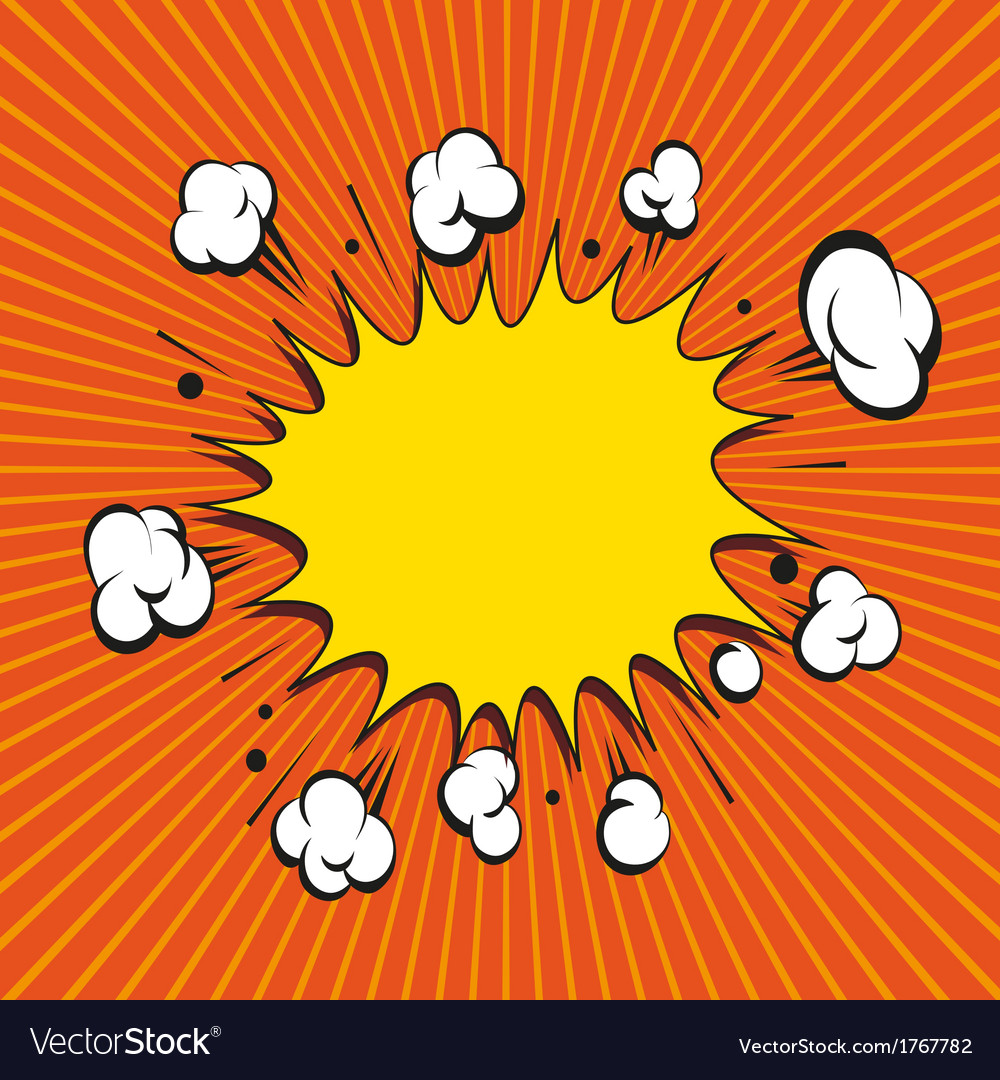 Comic Book Explosion Royalty Free Vector Image