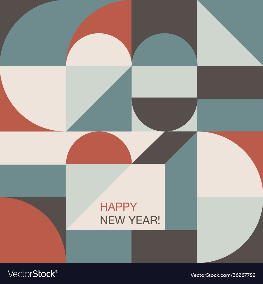 Conceptual typography 2021 new year happy