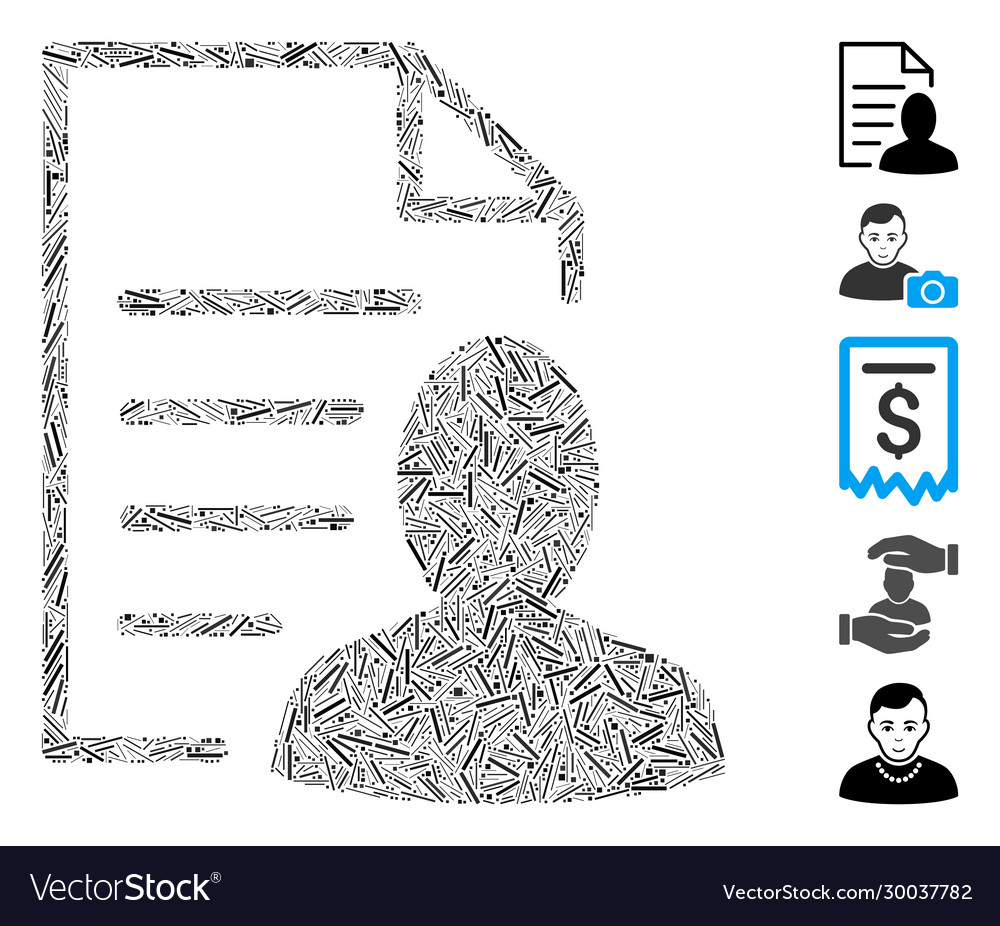 Dash mosaic user list page Vector Image Dash mosaic user list page