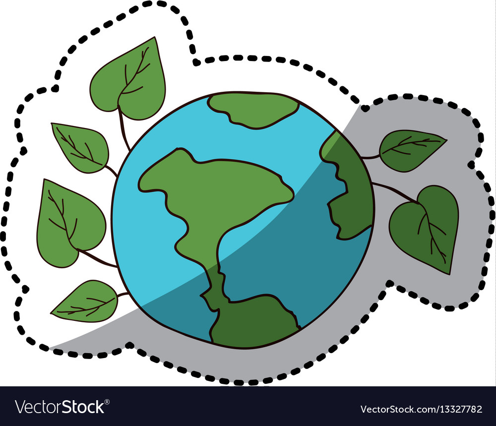 Ecology earth icon stock Royalty Free Vector Image