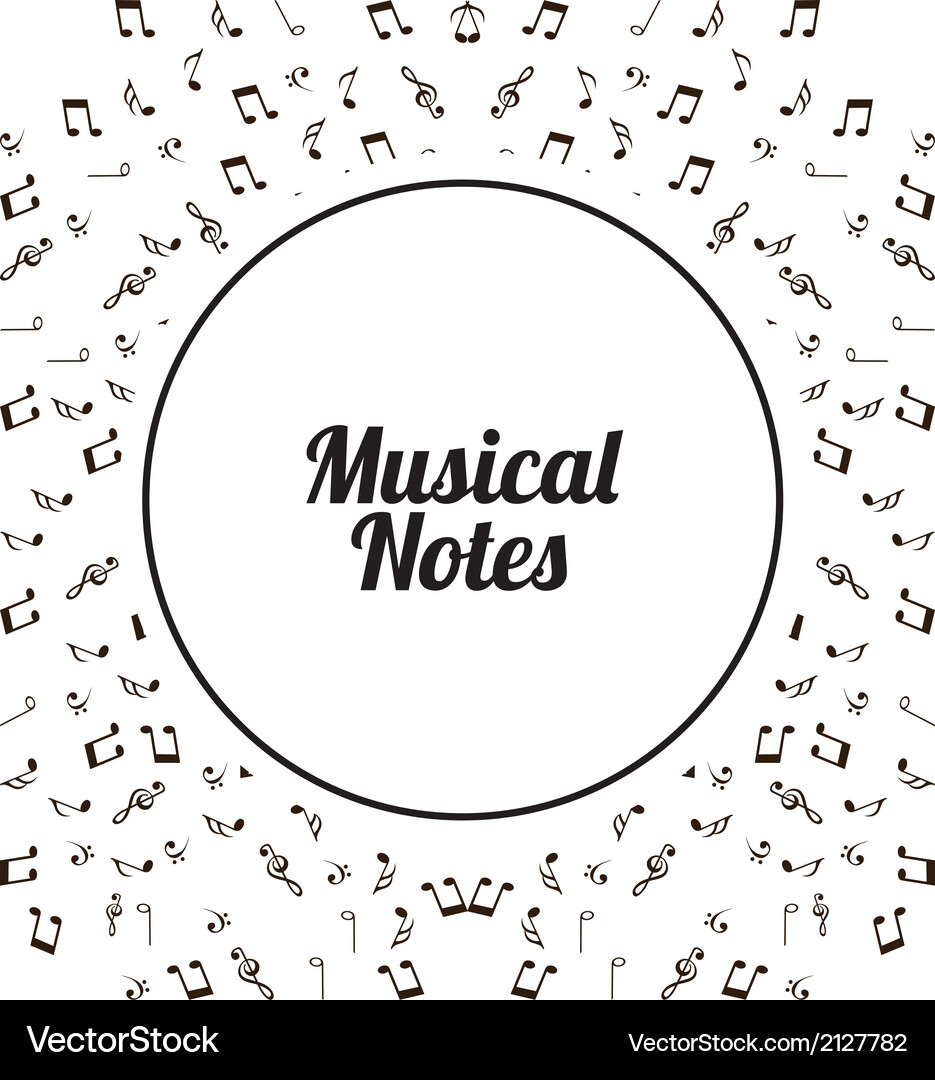 Music elements with flat design Royalty Free Vector Image