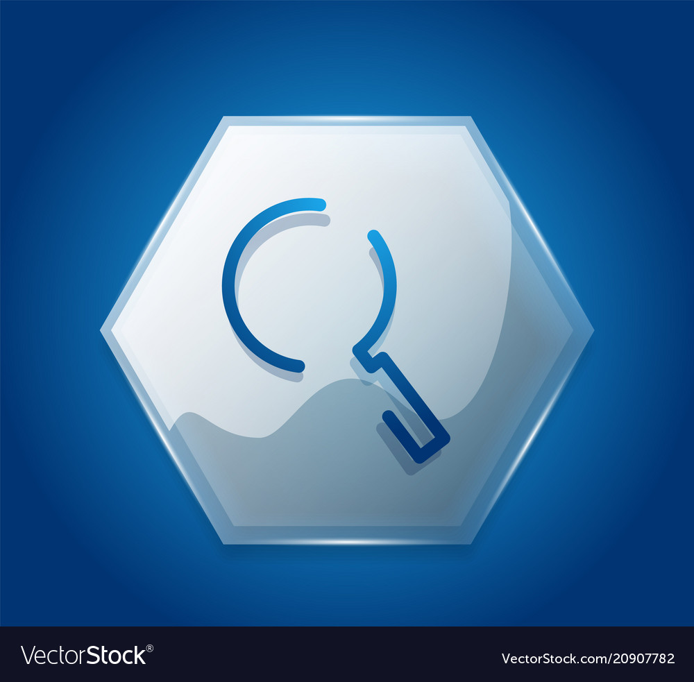 Search magnifier web button magnify icon modern vector image Search magnifier web button magnify icon modern