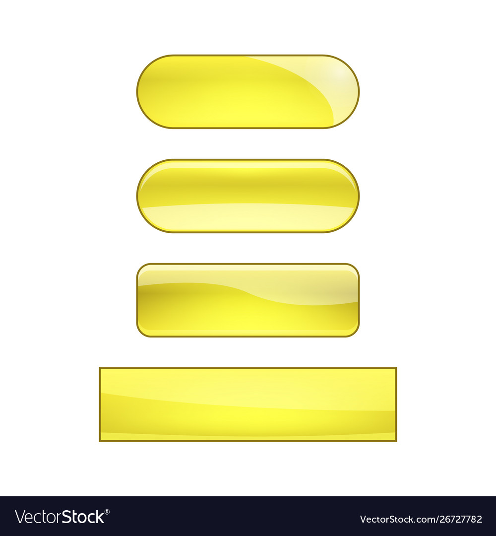 Web buttons set vector image Web buttons set