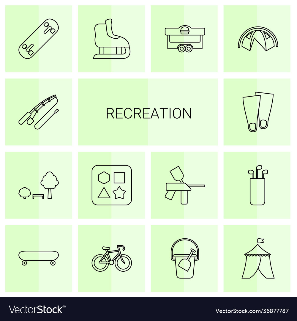 14 recreation icons