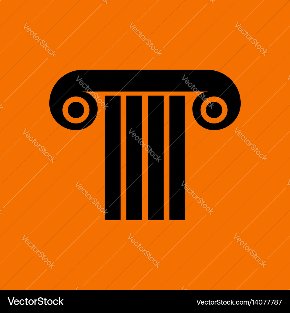 Antique column icon Royalty Free Vector Image - VectorStock