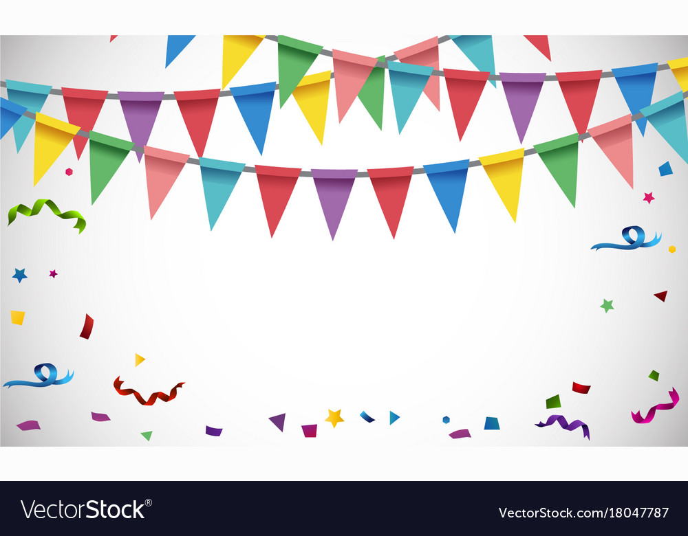 Background template with colorful flags