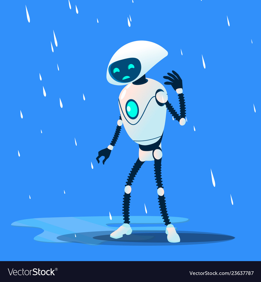 Broken Robot in the Rain