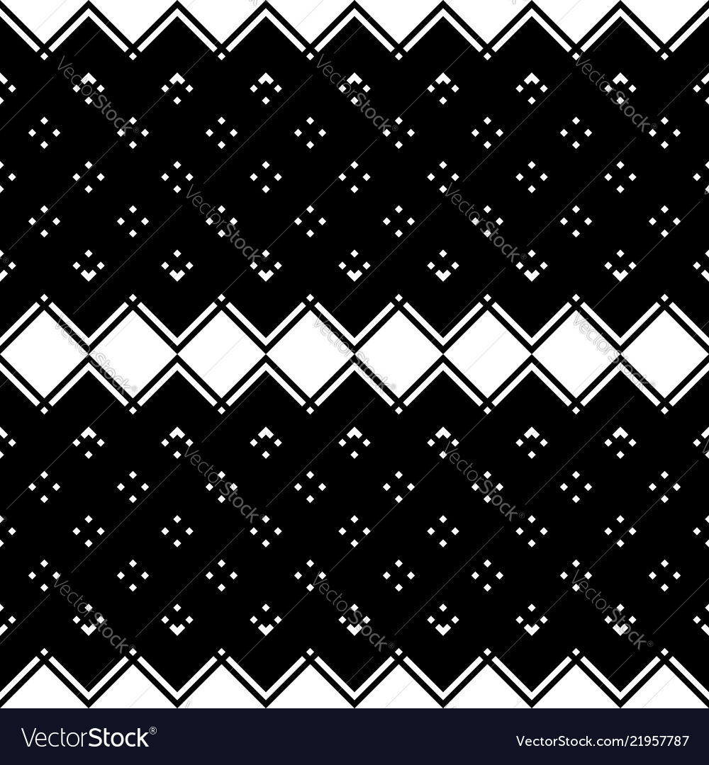 Design seamless monochrome zigzag pattern