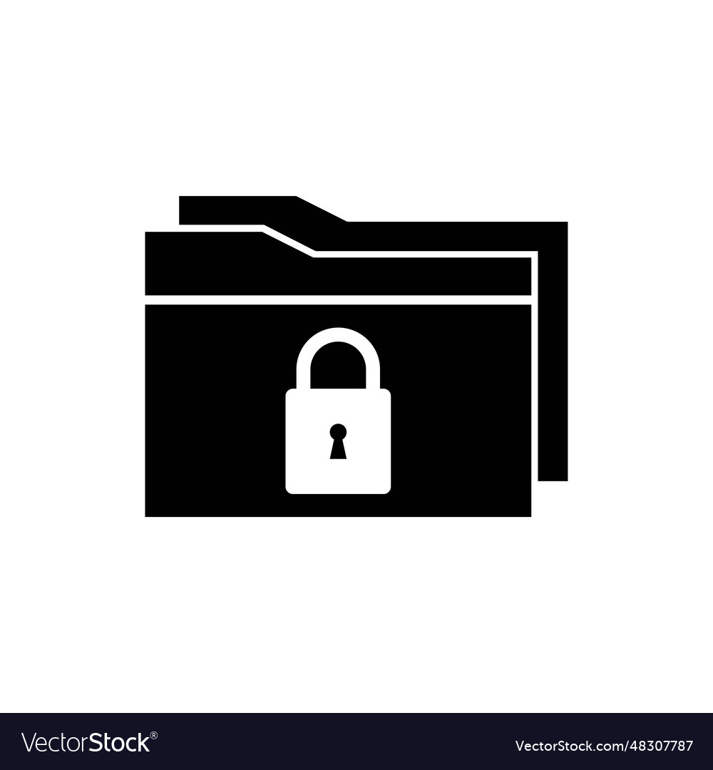 Document icon isolated on white background folder vector image Document icon isolated on white background folder