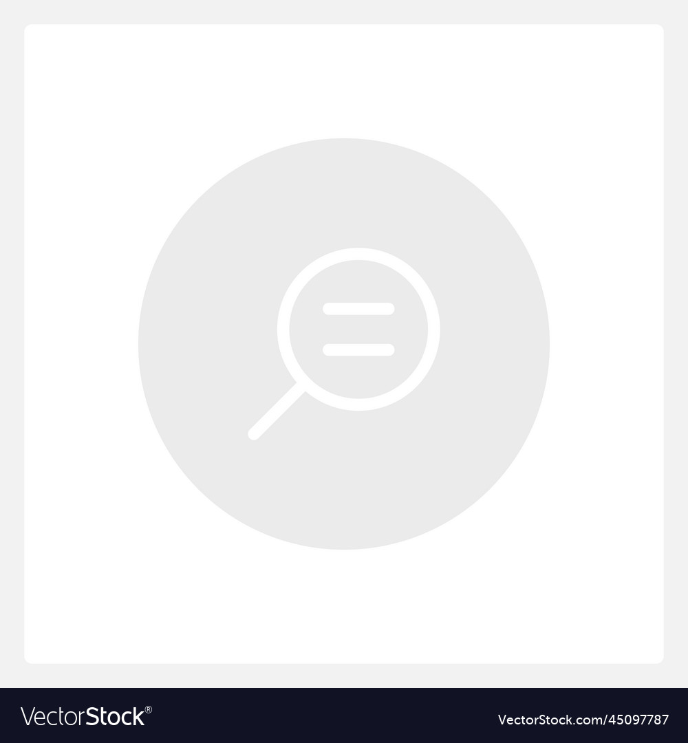 Inactive actual size zoom ui element template vector image Inactive actual size zoom ui element template
