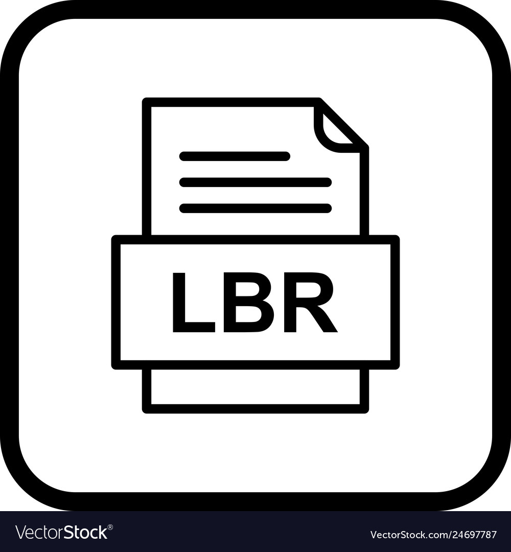 Lbr file document icon