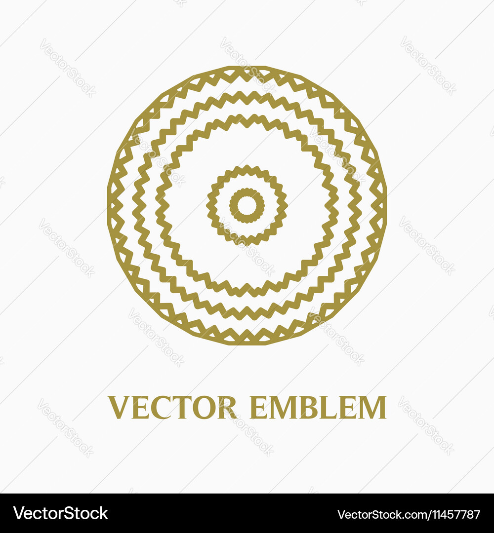 Logo design template creative monogram abstract Vector Image