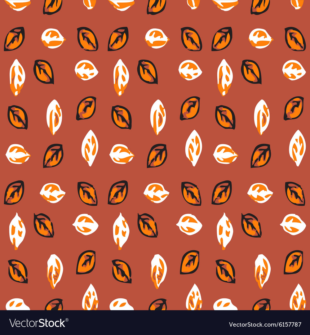 Pattern with multicolored leaf on background
