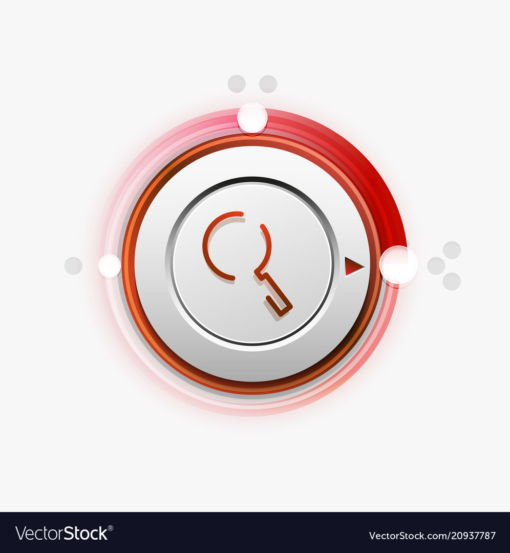 Search magnifier web button magnify icon modern