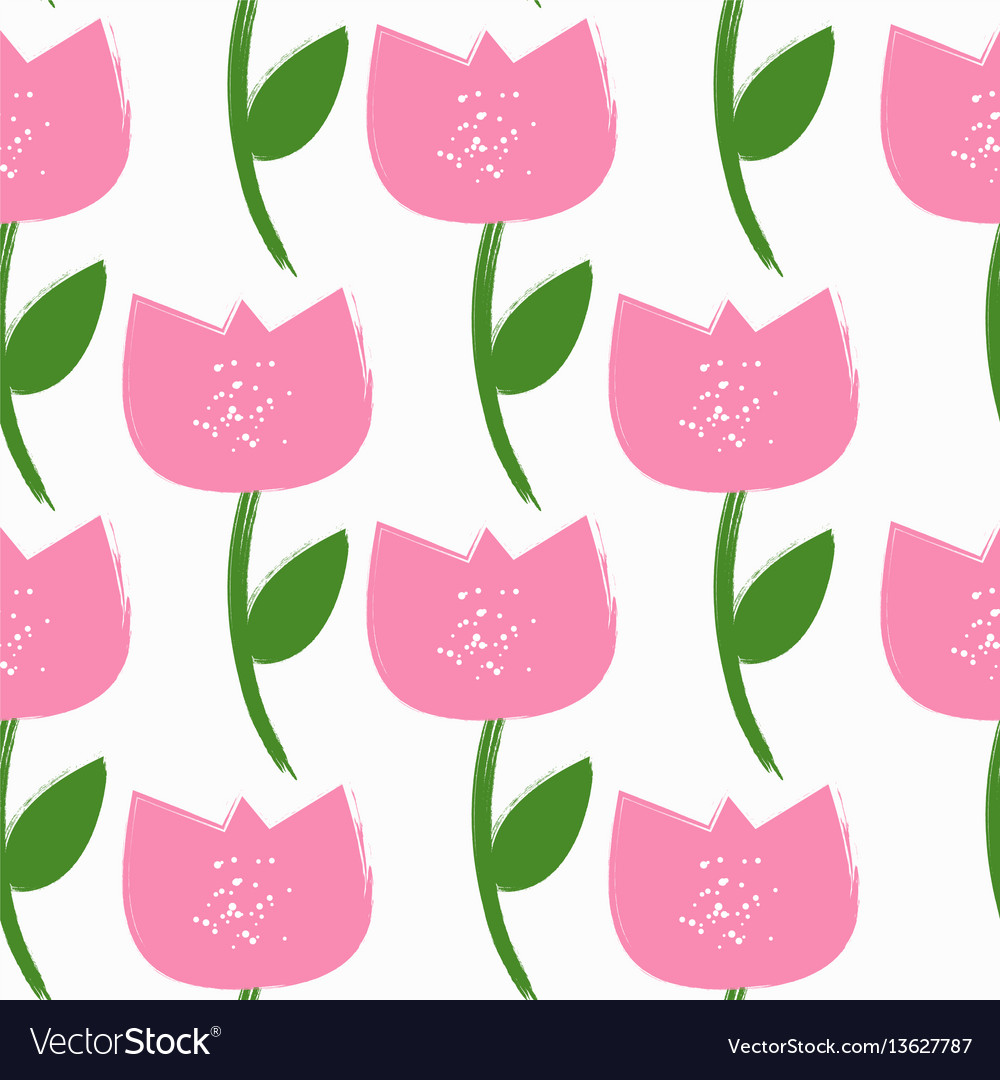 Simple flower seamless pattern background