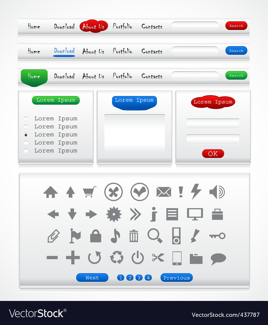 Website UI Elements Collection
