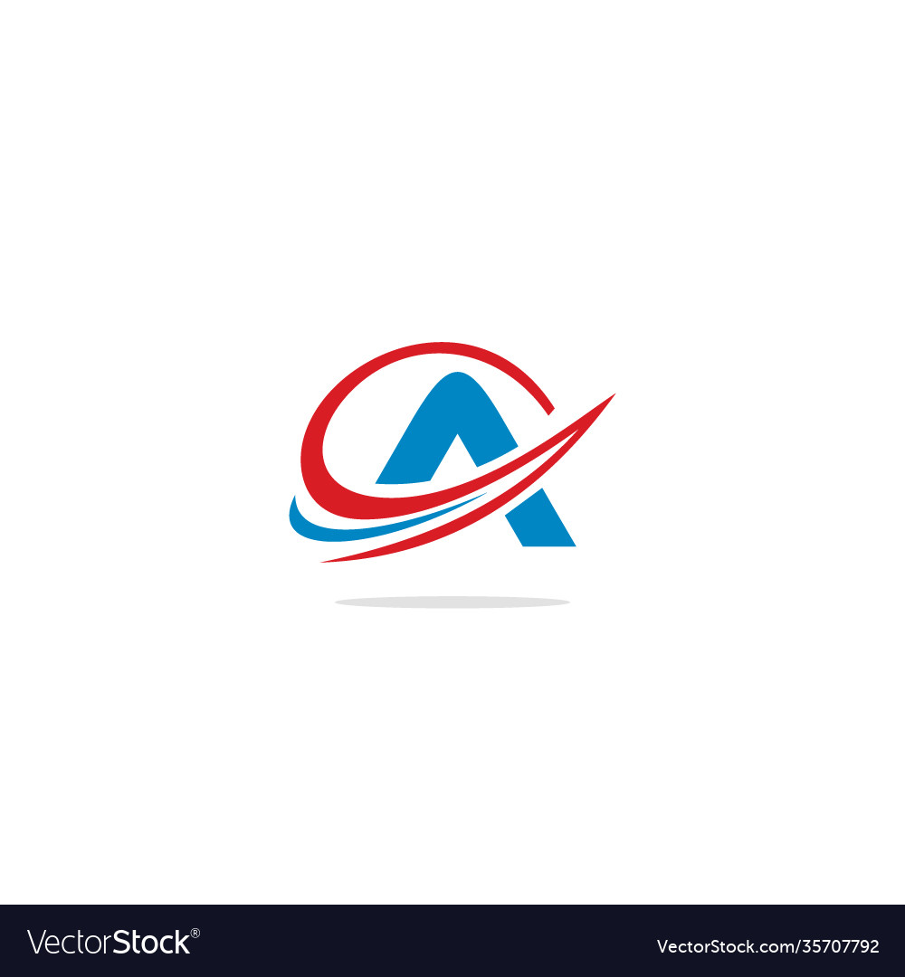 A initial loop logo Royalty Free Vector Image - VectorStock