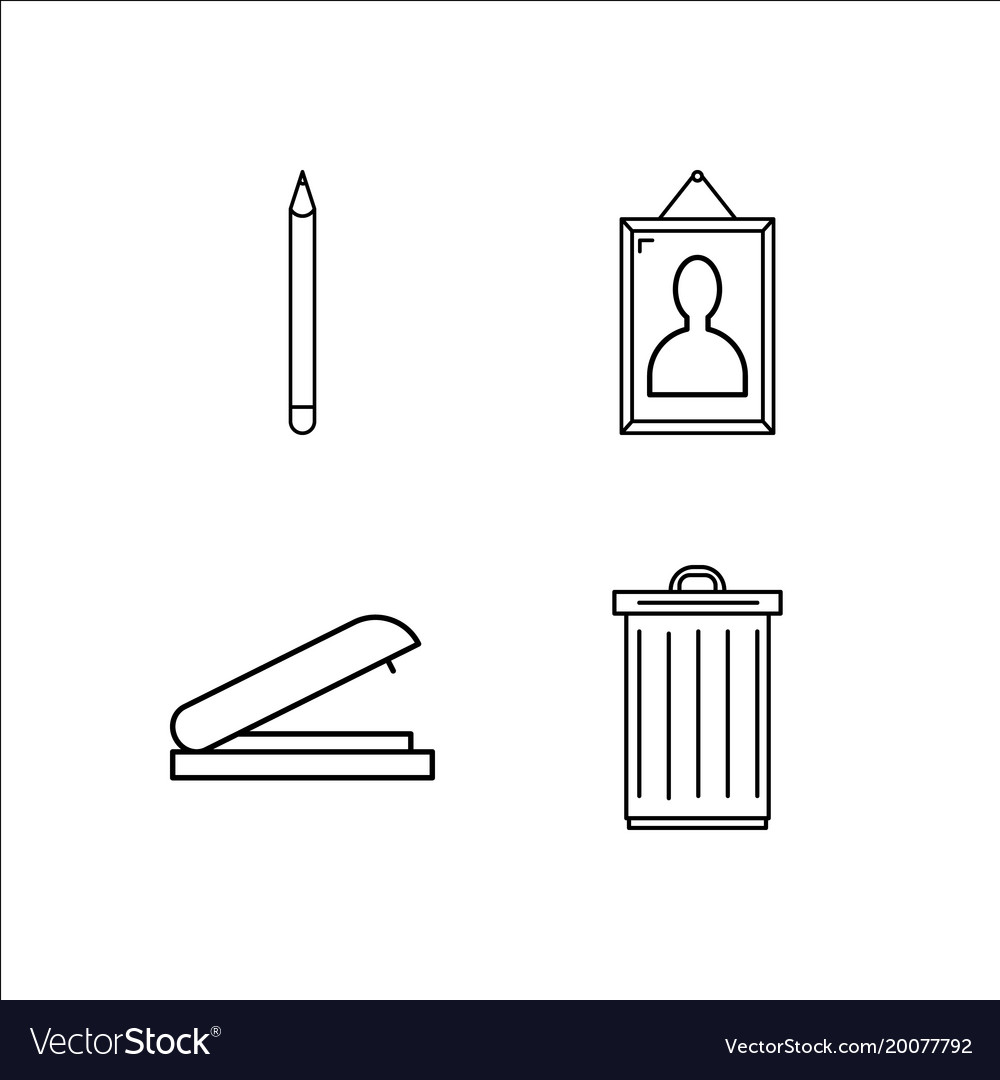 Design and studio simple linear icon setsimple