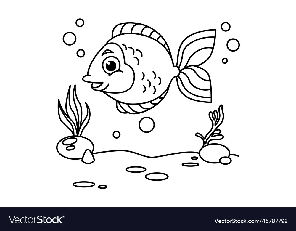 Funny fish cartoon