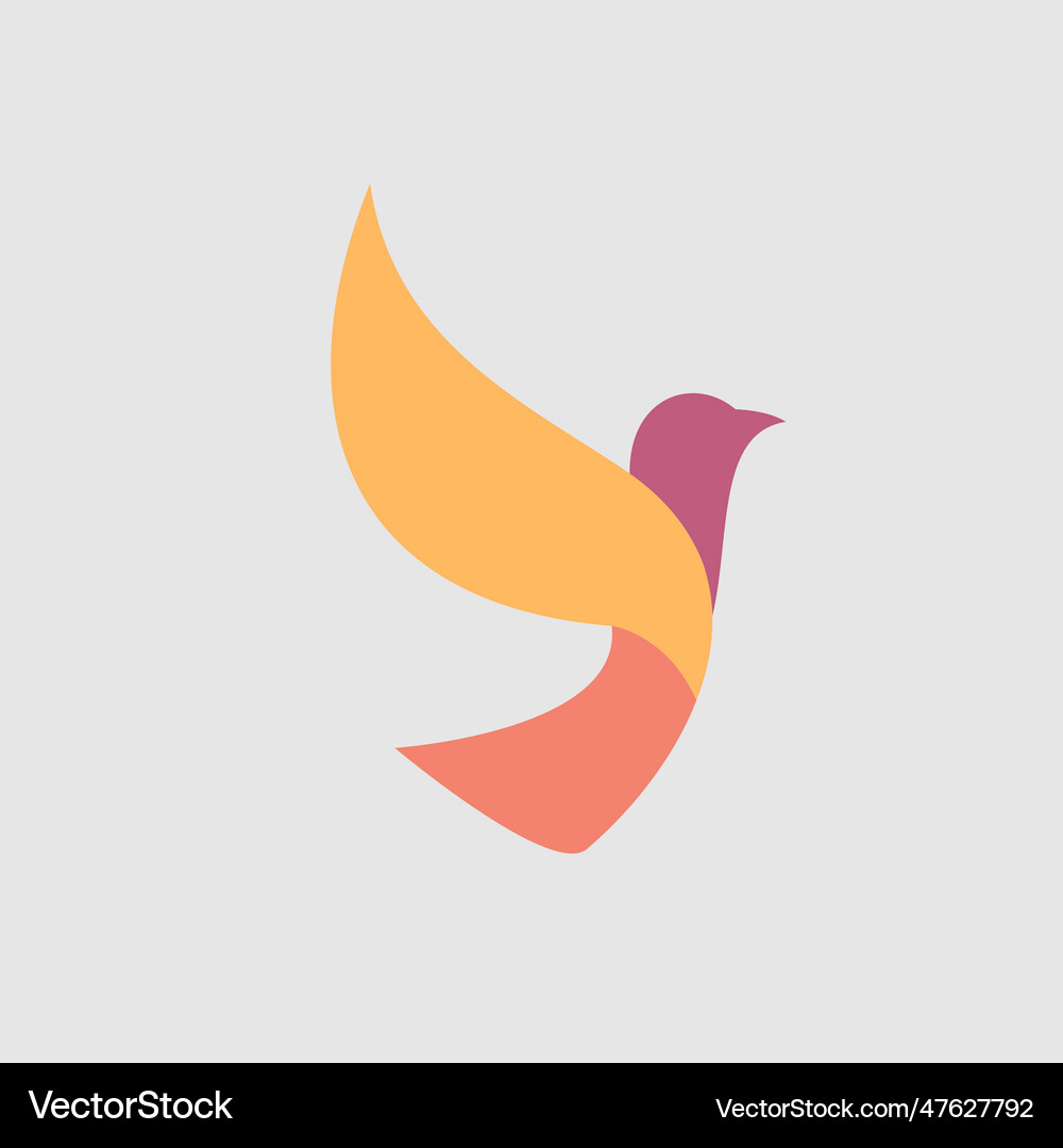 Hummingbirds hum with beautiful simple beautiful Vector Image