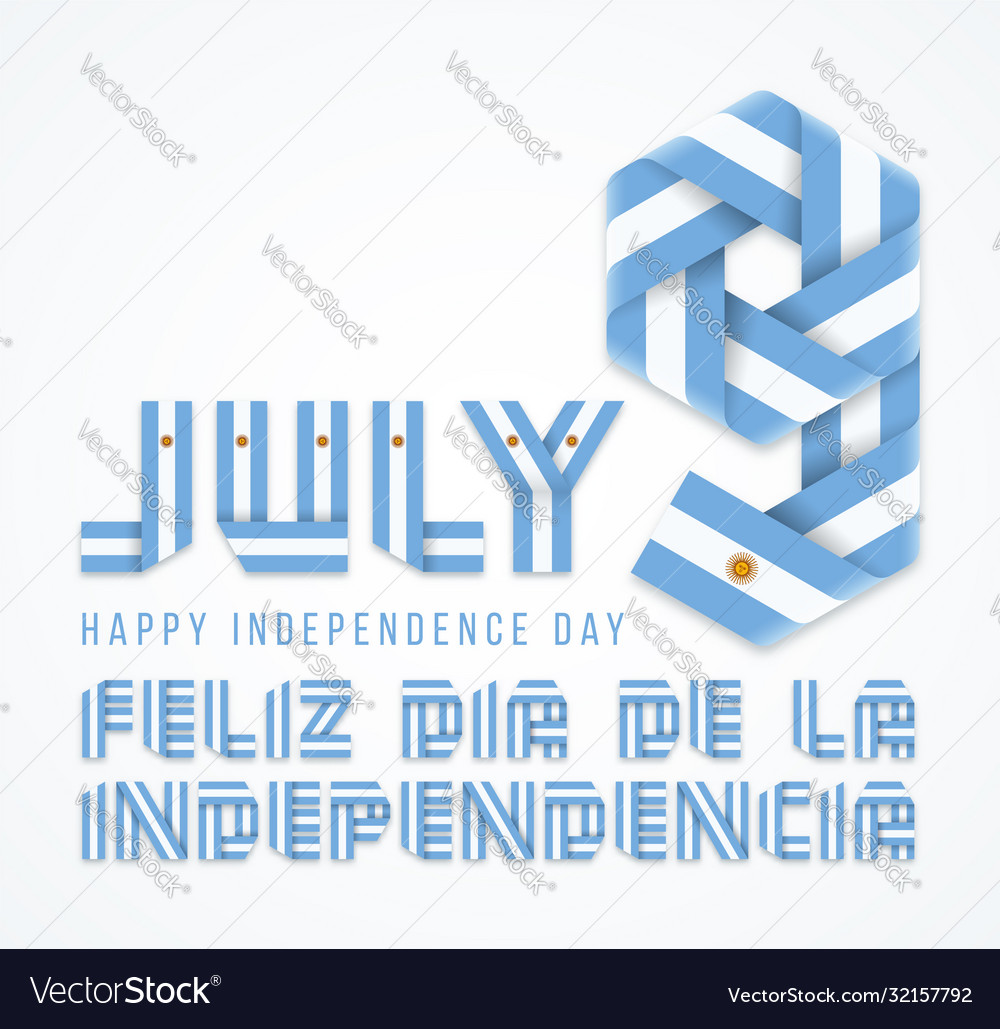 July 9 argentina independence day congratulatory