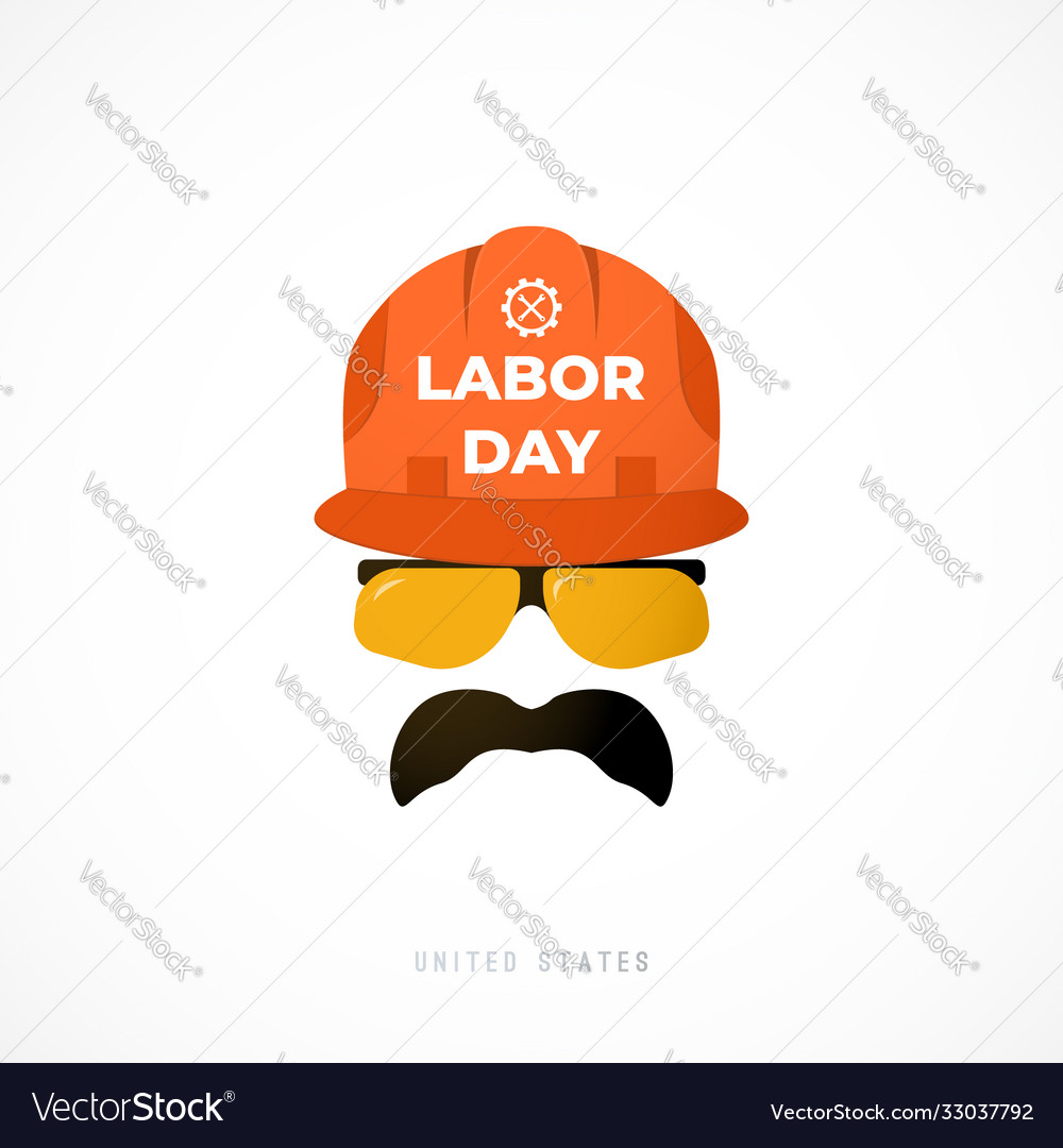 Usa national holiday labor day worker wearing