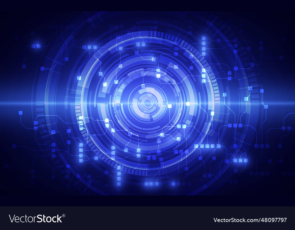 Abstract circuit networking blockchain concept