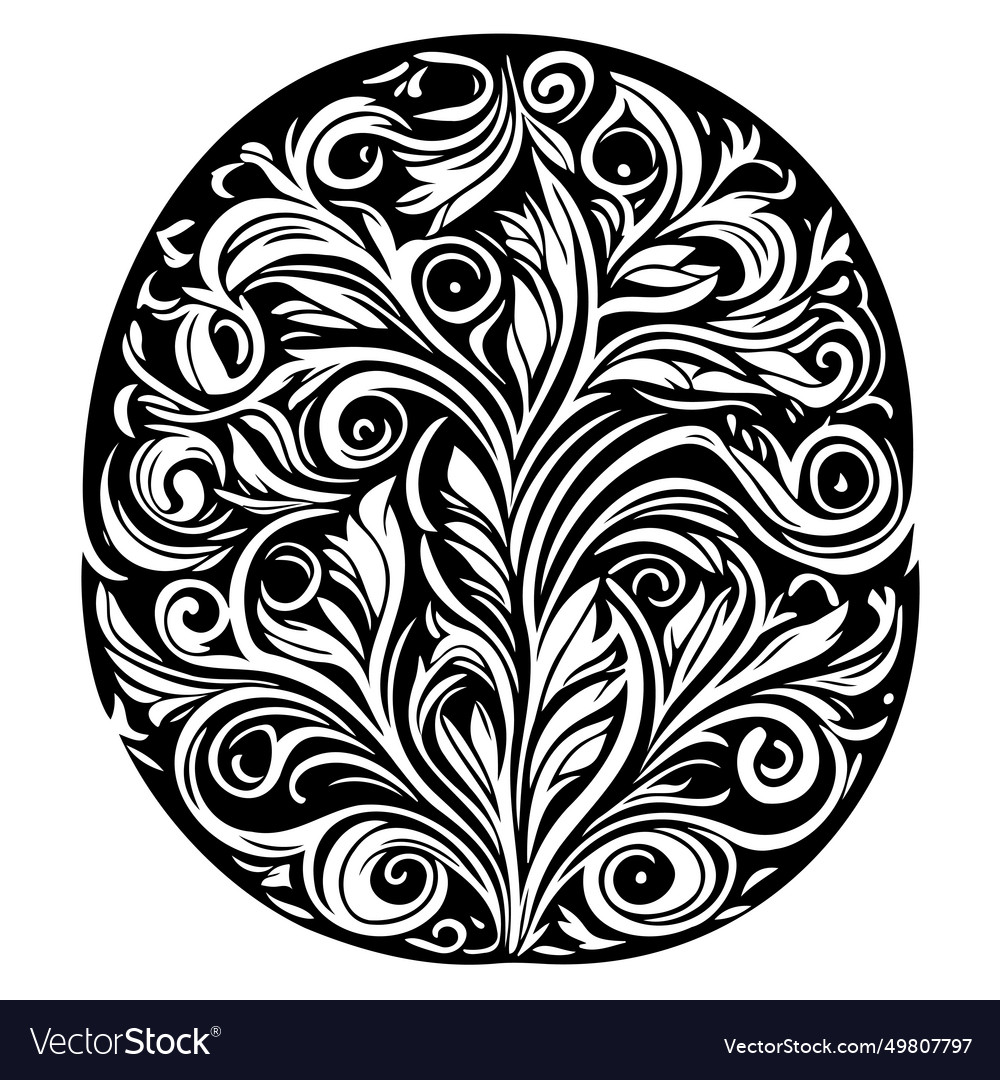 Batik pattern ornament design element