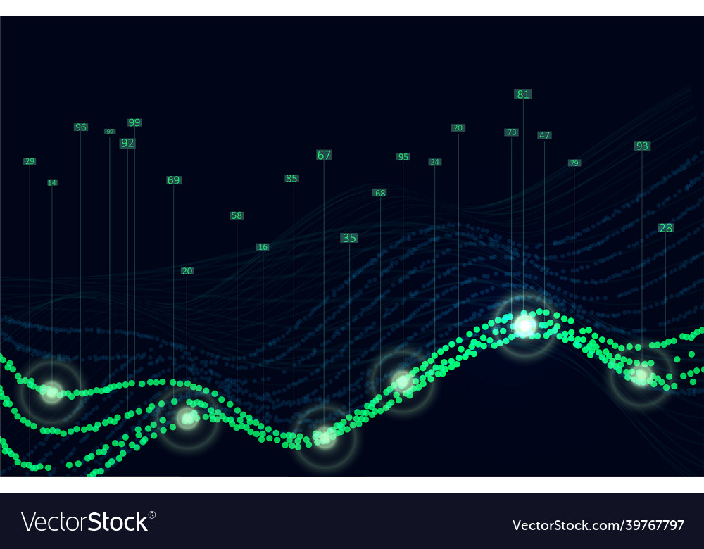 Big data algorithms visualization Royalty Free Vector Image