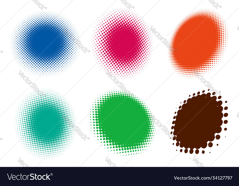 Colorful halftone pattern texture in 3d