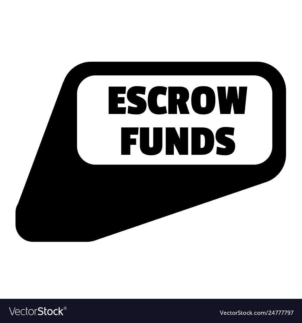Escrow Funds Stamp On White Royalty Free Vector Image