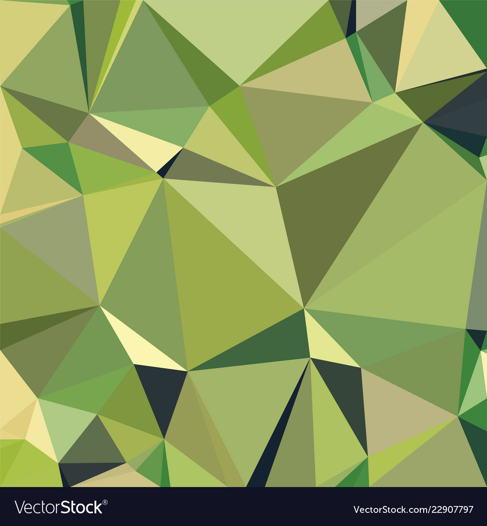 Forest sea green triangular low poly mosaic Vector Image