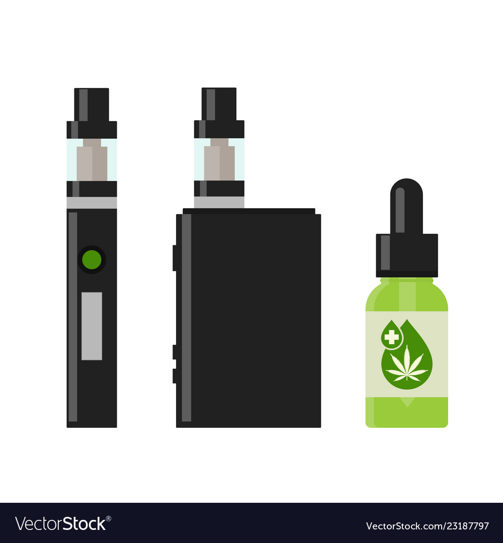 Marihuana Cannabis-Flüssigkeit für das Entweichen vector image Marihuana Cannabis-Flüssigkeit für das Entweichen