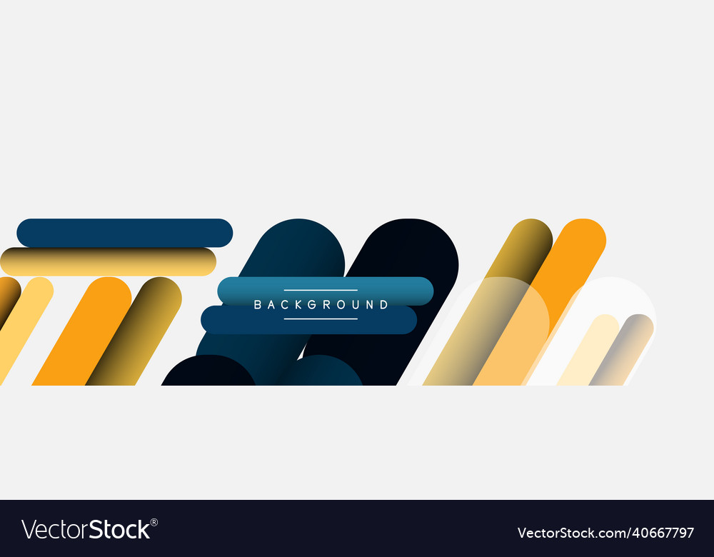 Overlapping round shapes and lines background vector image Overlapping round shapes and lines background