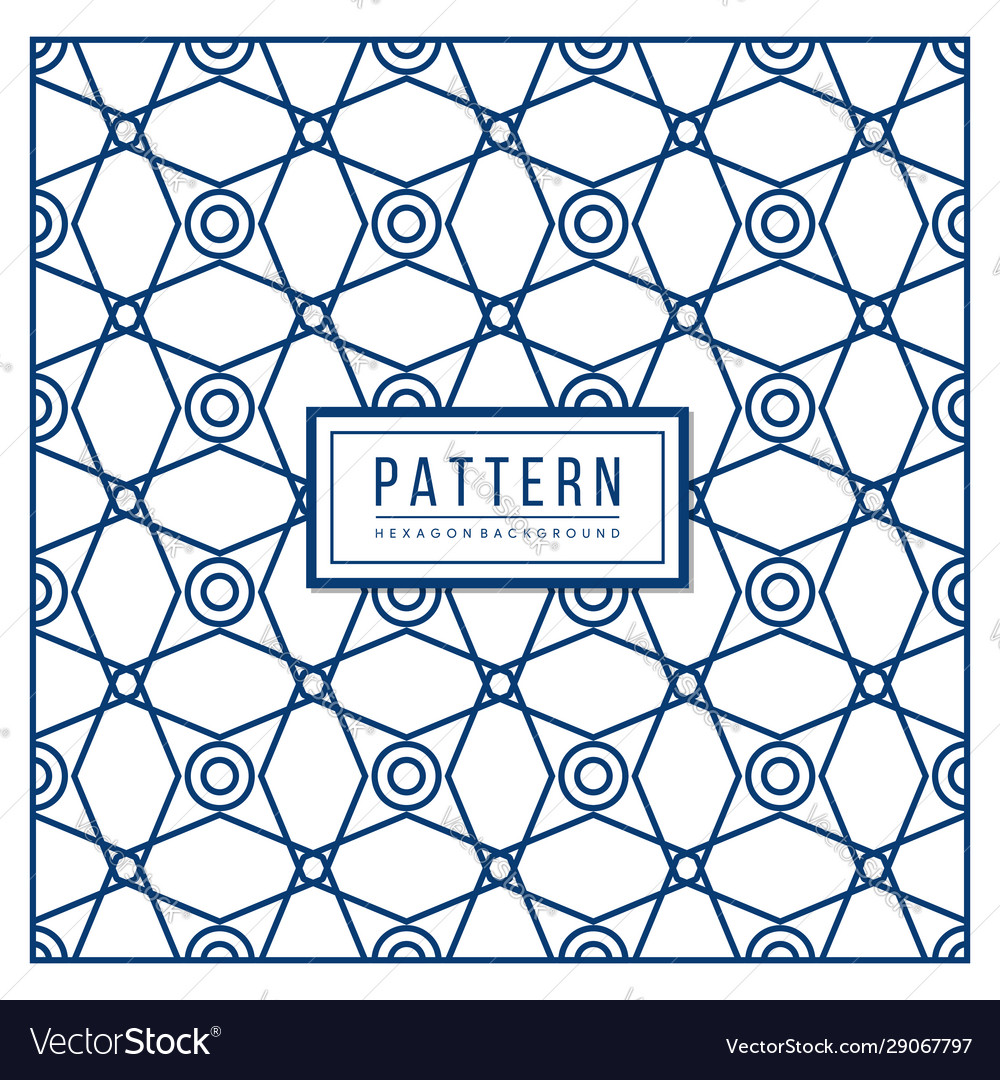Polygonal shape pattern logo dash line vector image Polygonal shape pattern logo dash line