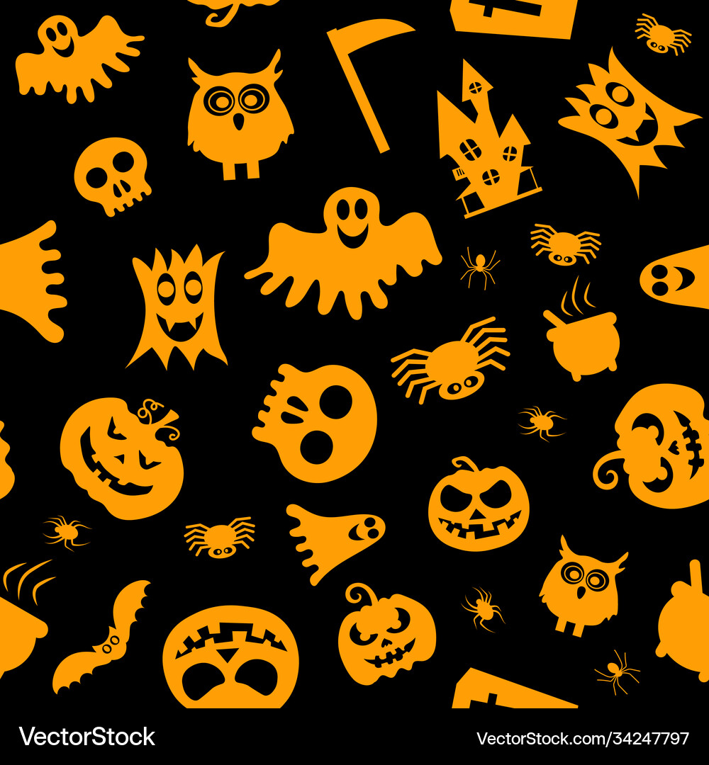 Seamless pattern for halloween design Royalty Free Vector