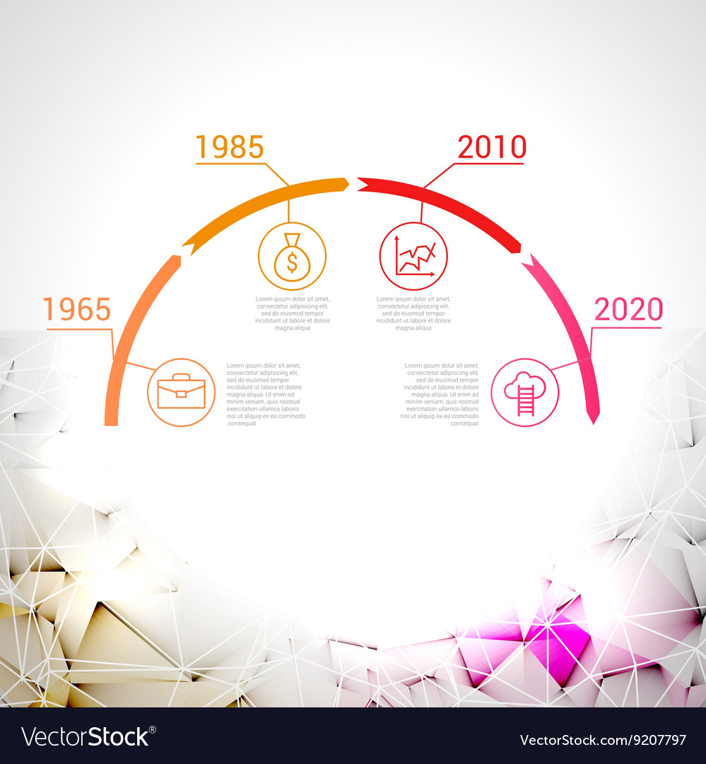 Timeline Data Charts Icons