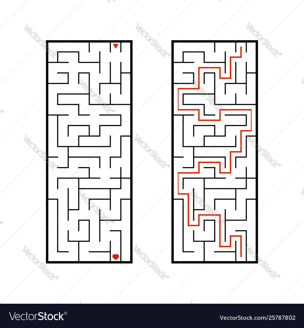 Abstract labyrinth game for kids puzzle Royalty Free Vector