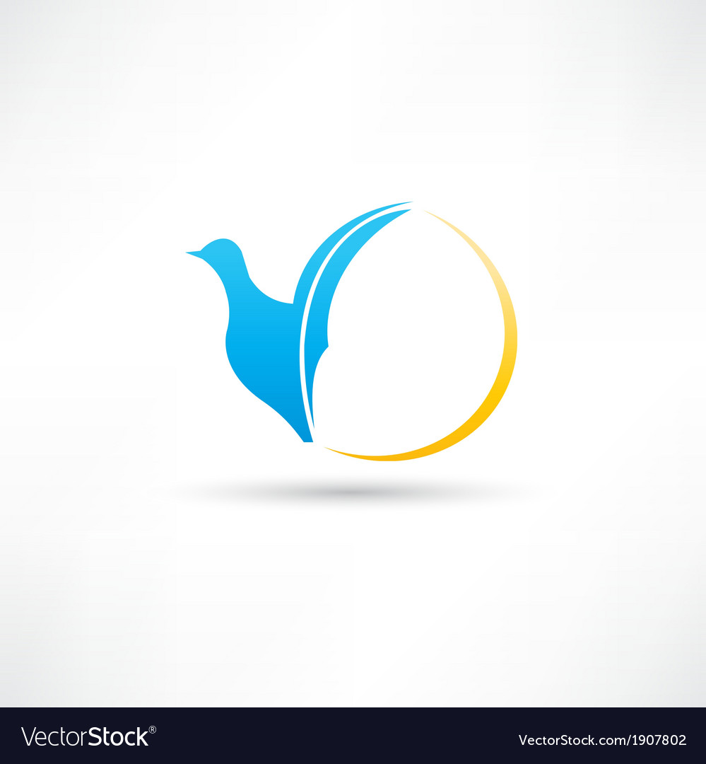 Bird abstraction icon