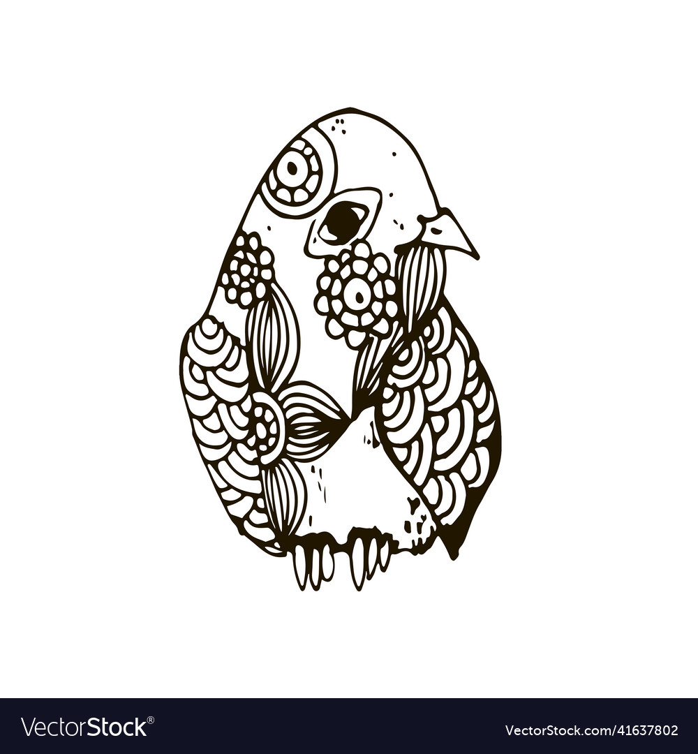 Image of a small swift in zen style