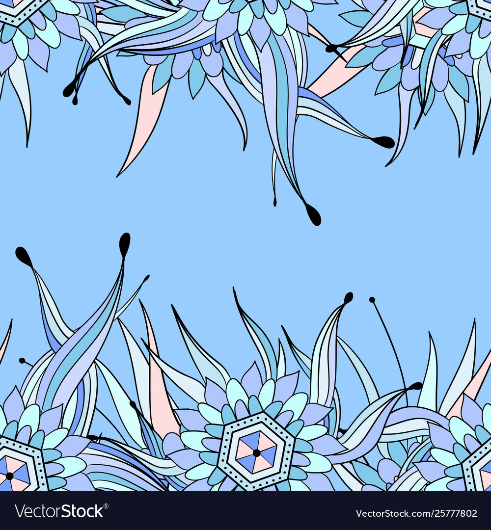 Seamless pattern background with abstract leaves