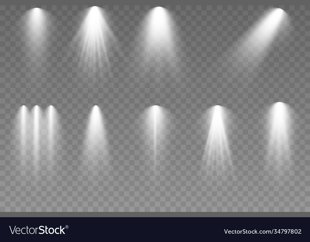 Spotlight light Royalty Free Vector Image - VectorStock